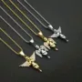 爆款镀金镶钻跨境项链