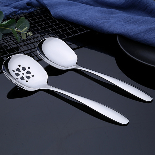 304 stainless steel public spoon hotel buffet serving spoon public spoon colander