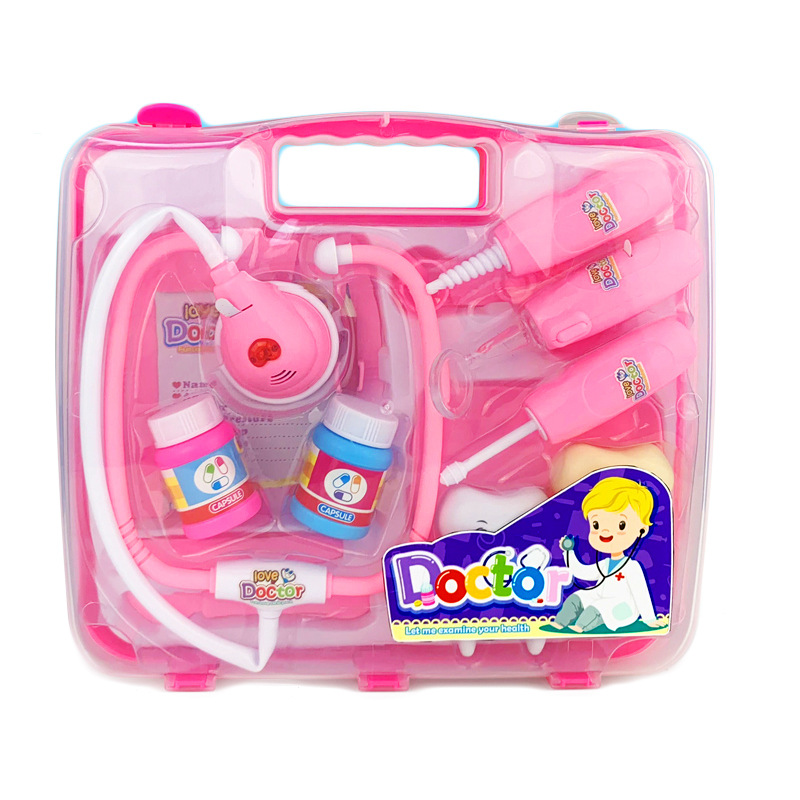 Qizhi para niños jugar a la casa Doctor herramientas médicas herramientas dentales traje Doctor juguetes de rol