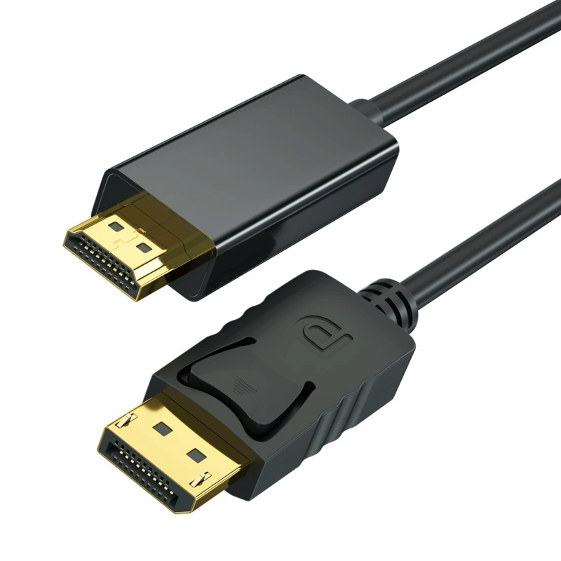 DP на HDMI поворотное соединение 4K 1,8 метров кабель передачи изображений компьютерное соединение большого DP на HDMI кабель