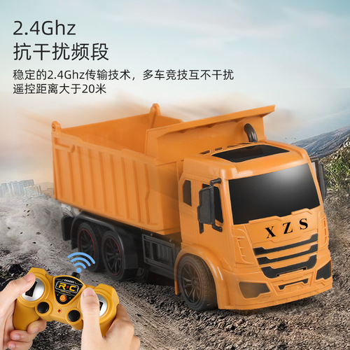9031 wireless remote control engineering vehicle dump truck simulation dump truck transport truck loading truck children's toy