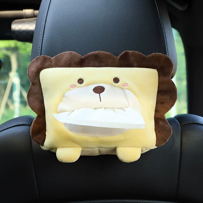car chair back hanging armrest – Car tissue box/set - lion