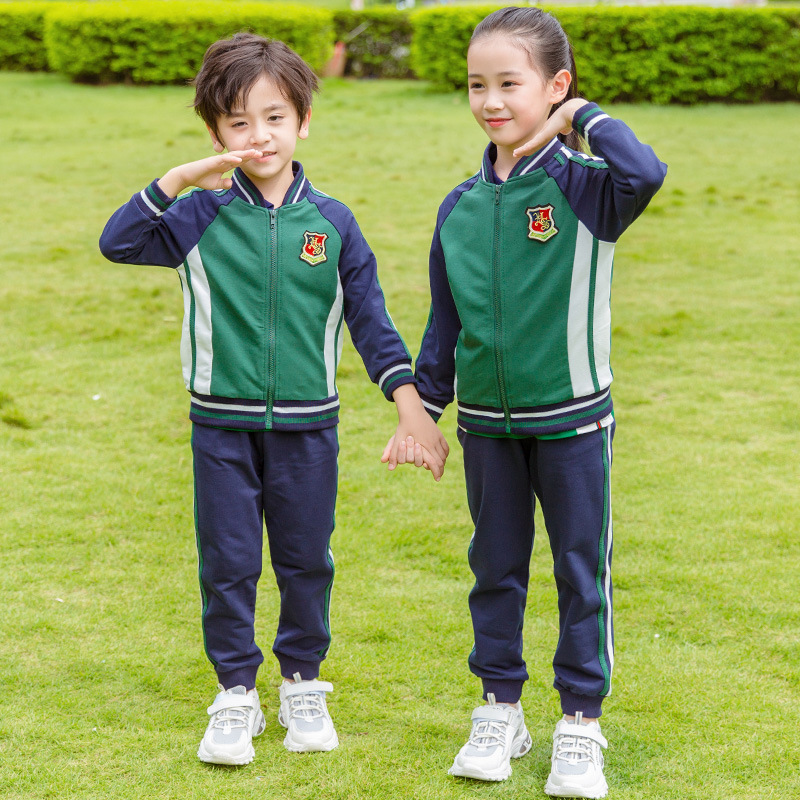 Traje de dos piezas de otoño-Verde