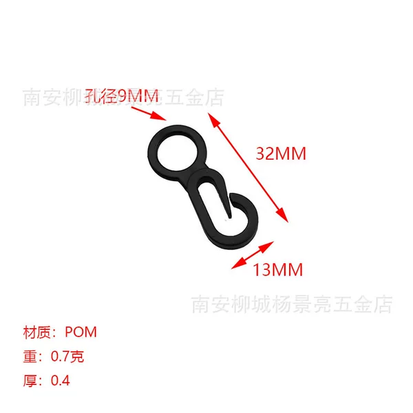 Supply of Plastic Small Hooks, Plastic Tent Hooks, POM 8-shaped Hooks, Glove Hooks, Plastic Hook Buckles