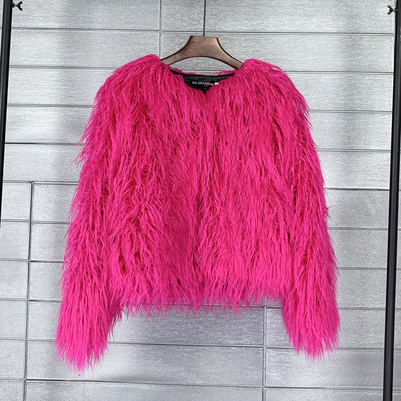 Раскрашенная шерстяная куртка, Aliexpress