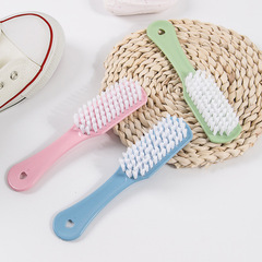 Household shoe washing hard bristle brush Nordic style long handle cleaning soft bristle laundry brush Kitchen and bathroom cleaning board brush