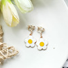 Cute cartoon earrings, fresh children's short ear clips, Korean style, simple and elegant design, no pierced ears, internet celebrity