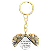 Keychain engraved, metal pendant solar-powered, European style, Birthday gift