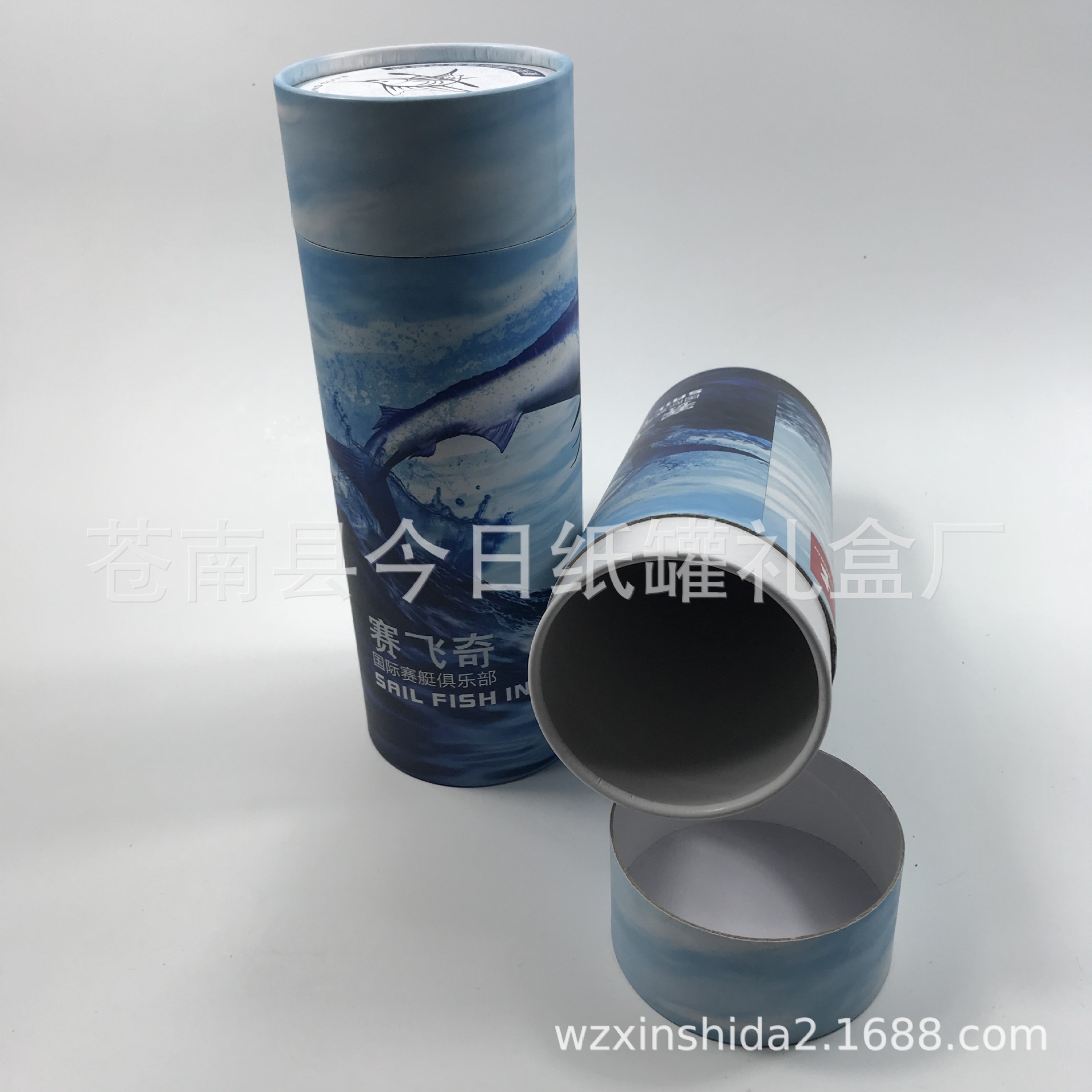 【厂家销售】马口铁普洱茶叶纸筒 花茶纸罐 马口铁茶叶纸筒