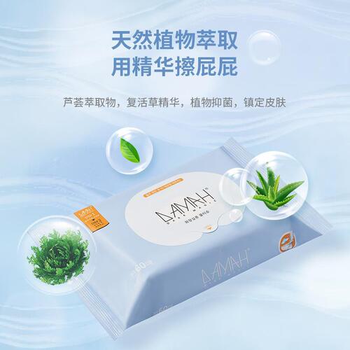 Korean Black Magic Wet Toilet Paper Female Hygiene Care Baby Cleaning Private Parts Portable Disposable Wet Wipes 60 Pumps Wholesale