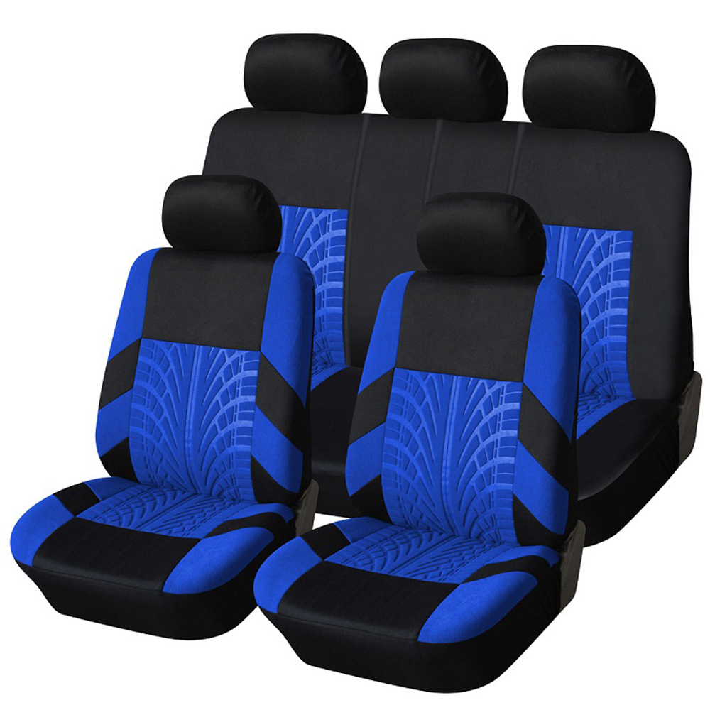 Procesamiento y personalización de cuatro estaciones funda de asiento universal comercio exterior estilo explosivo transfronterizo funda de asiento de automóvil funda de asiento de cinco asientos al por mayor