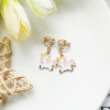 Cute cartoon earrings, fresh children's short ear clips, Korean style, simple and elegant design, no pierced ears, internet celebrity