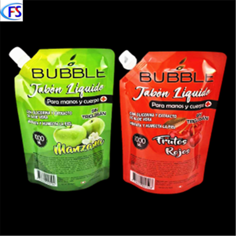 1000ml Hand Sanitizer Disinfectant Nozzle Stand-Up Bag Laundry Detergent Curing Agent Glass Water Composite Bag