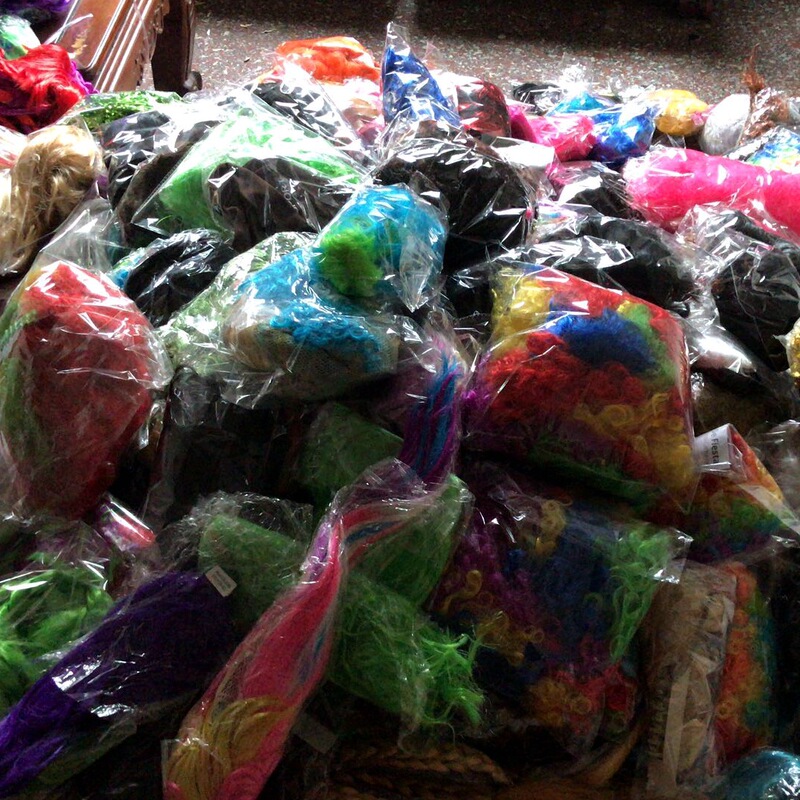 Foreign trade wig tail order processing stall night market cheap 3 yuan wig mixed mixed color stock wig low price