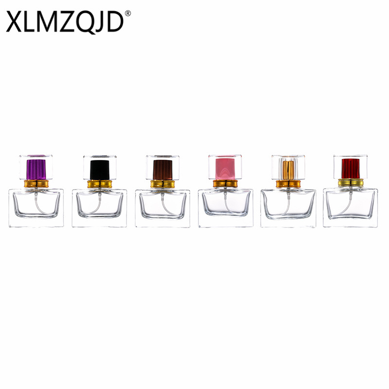 现货B055-30ml高端亚克力透明玻璃香水瓶/分装瓶/喷雾瓶/按压空瓶