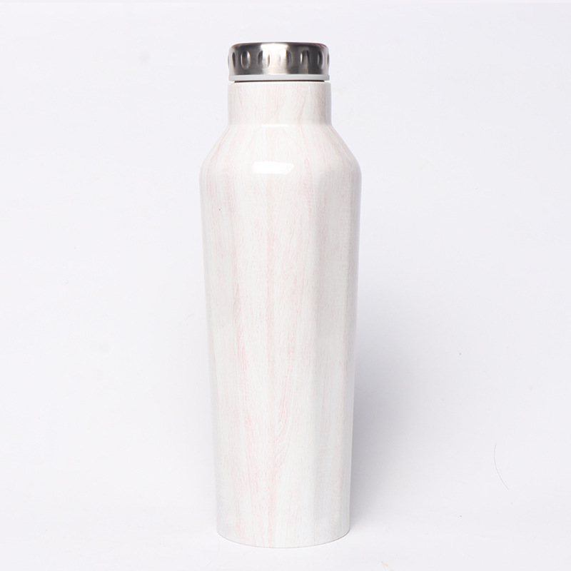 Grano de madera serie taza de vacío de acero inoxidable creativo deportes al aire libre hervidor de madera grano 304 taza de acero inoxidable al por mayor