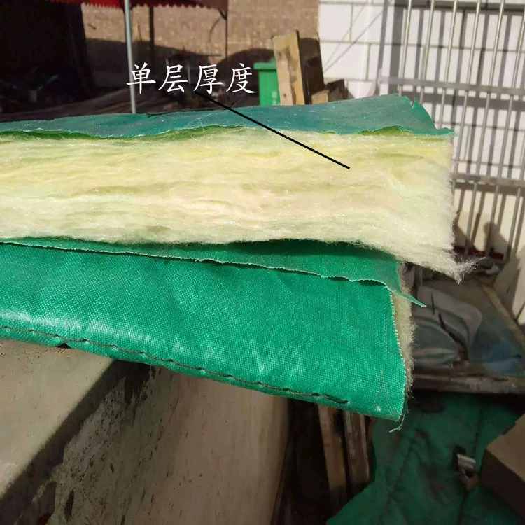 Огнеупорное Хлопковое одеяло каменное одеяло инженерное одеяло бетонное изоляционное одеяло Зеленое одеяло для обслуживания строительства хлопковое брезентовое одеяло