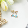 Cute cartoon earrings, fresh children's short ear clips, Korean style, simple and elegant design, no pierced ears, internet celebrity