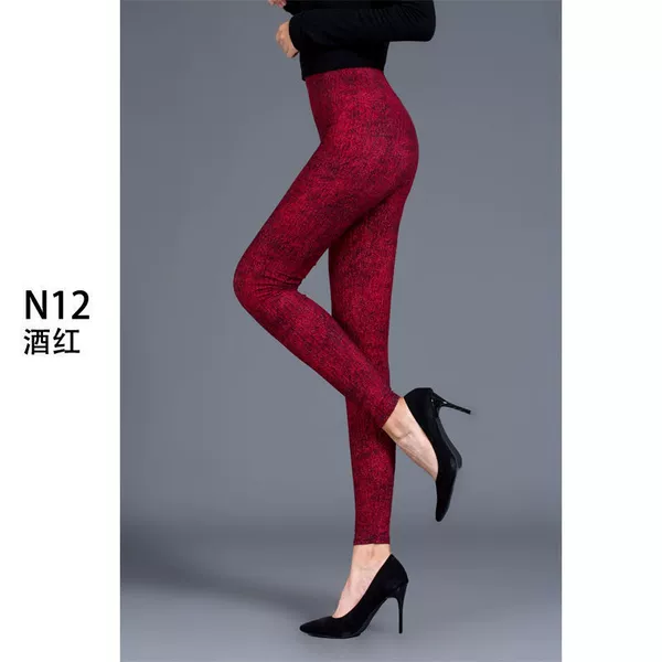 Imitation denim wine red