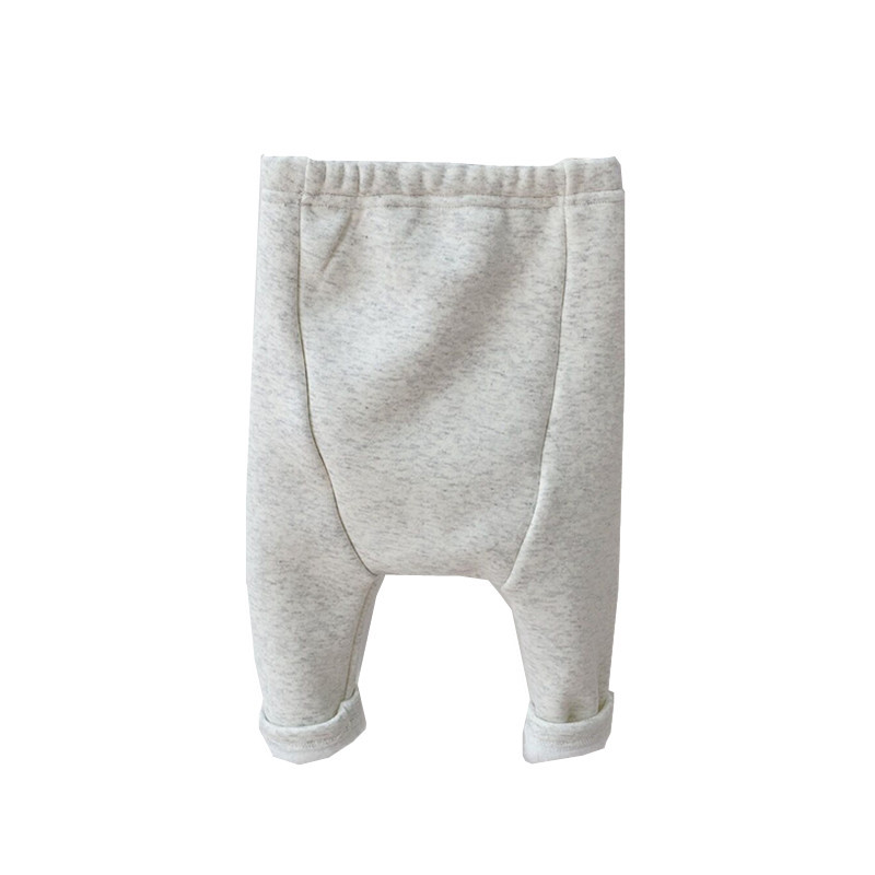 Pantalones para niños ins bebé estilo coreano ropa para niños bebé grandes pantalones de PP ropa de otoño e invierno Bebé Pantalones casuales forrados de lana pantalones de bebé algodón