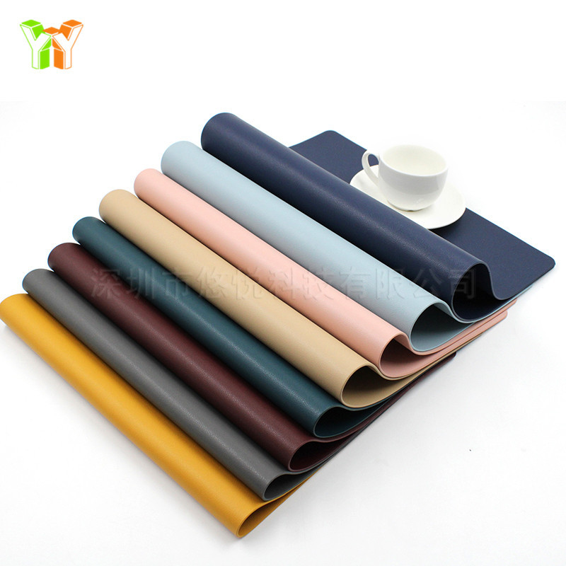 Multicoloured big square double-sided waterproof table mat