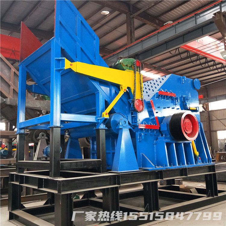 垃圾桶油漆桶破碎打球机 废铁皮揉球机 废钢破碎生产线厂家