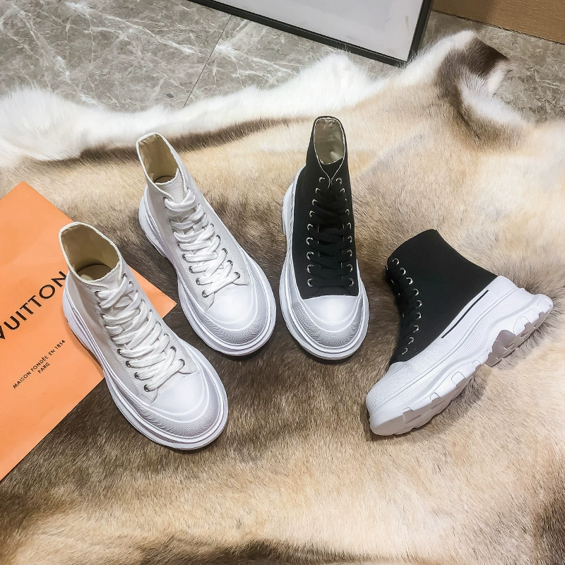 Новые кеды 2021 canvas shoes High-help Ins Daddy shoes увеличенная толщина подошвы мужская мода пара модель 414243