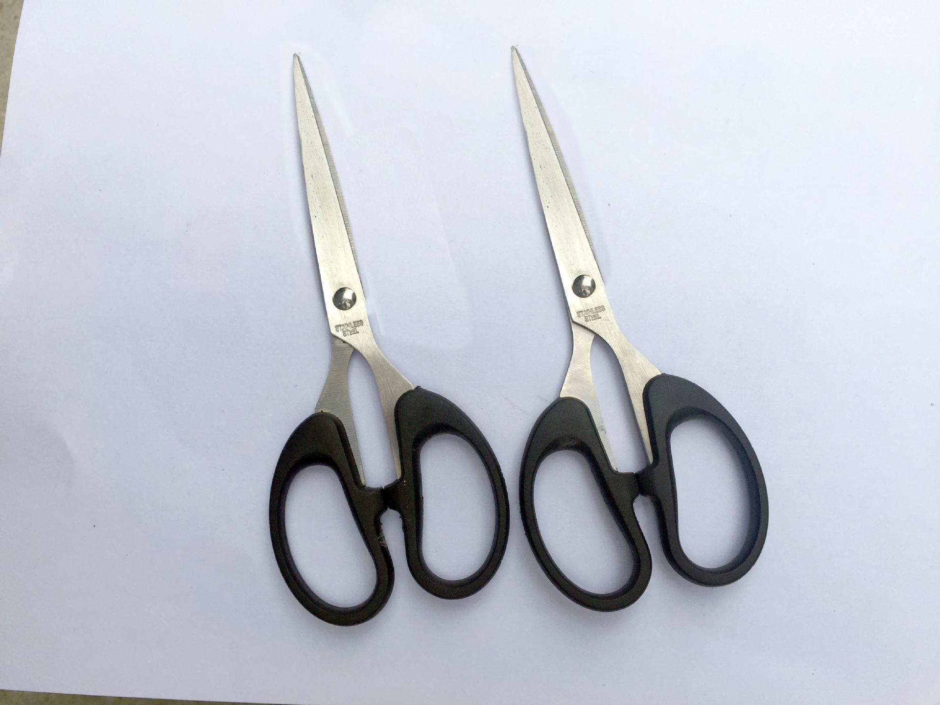 Tijeras de papelería de oficina de cocina doméstica cortador de papel de coser tijeras de cuchillo de arte hecho a mano de acero inoxidable de gran tamaño pequeño