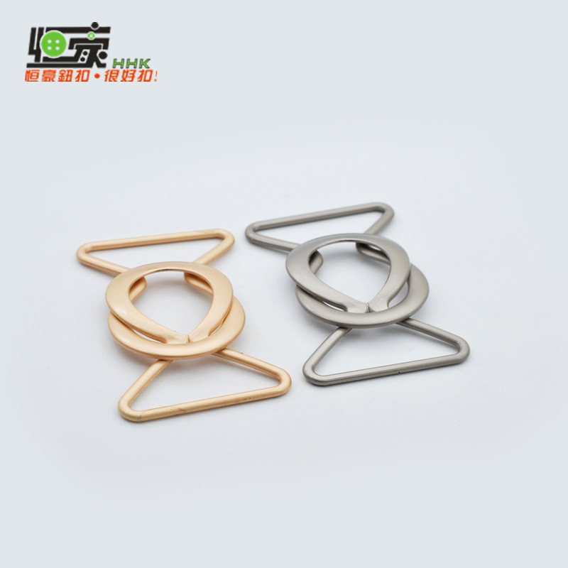 Metal hebilla simple 8 en forma de hebilla de todo partido cinturón hebilla abrigo cortavientos DIY ropa botón accesorios aleación