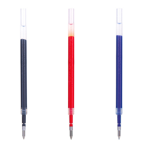 Deli Deli S206 push pen refill spring tip gel pen refill 0.5 bullet tip student office