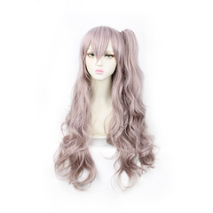 Cross-border girl frontline character wig UMP45 cosplay wig mixed color tea brown cosplay wig wholesale