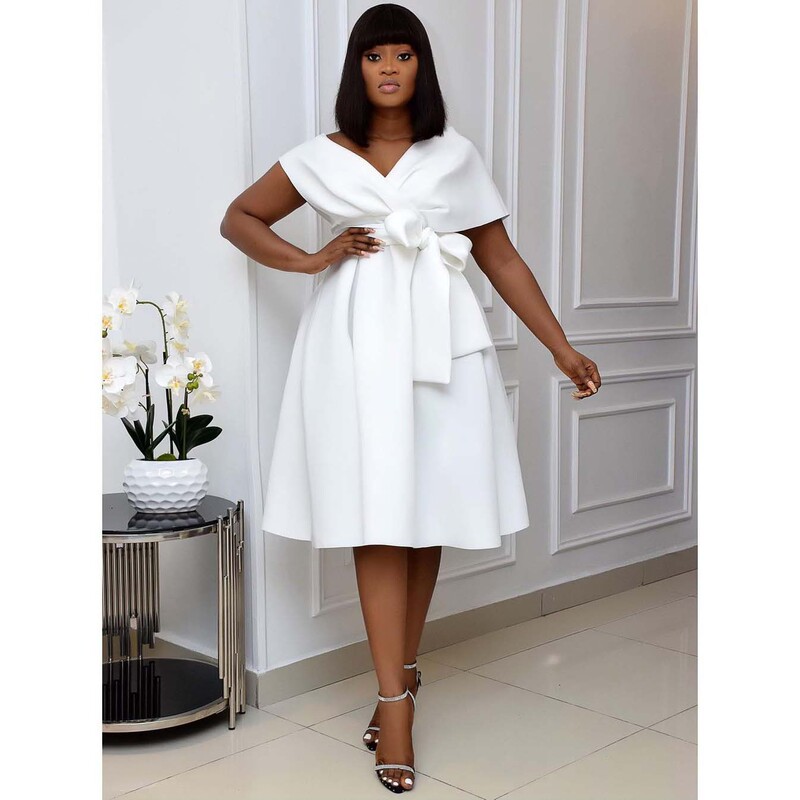 Amazon cross-border eaby European and American women's sexy deep V-neck sexy A- line large swing African dress evening dress Amazon cross-border eaby European and American women's sexy deep V-neck sexy A- line large swing African dress evening dress
