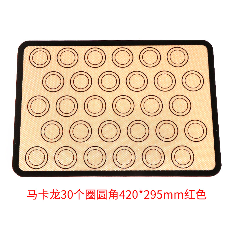 Estera de silicona para hornear combinación traje estera de silicona para hornear resistente a la temperatura macaron estera para hornear estera del horno estera para hornear transfronteriza