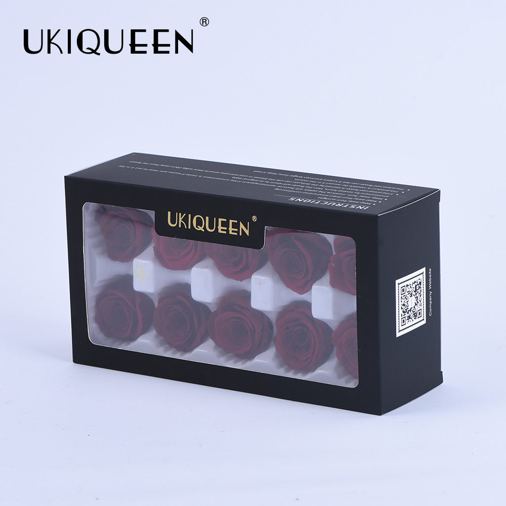 3-4cm 10 flores, grado A flor real, DIY flor eterna, Fábrica de la cabeza de Rose al por mayor Yunnan