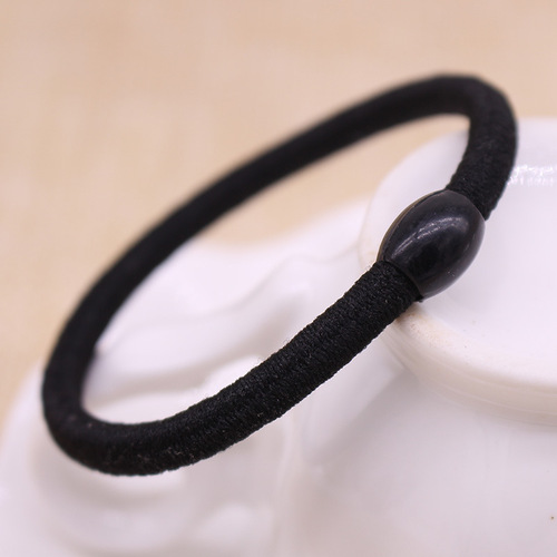 Thick and High-Elastic Rubber Bands Hair Ties, Simple and Elegant Adult Black Hair Rubber Bands Hair Accessories