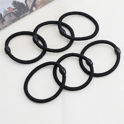Thick and High-Elastic Rubber Bands Hair Ties, Simple and Elegant Adult Black Hair Rubber Bands Hair Accessories