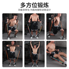 Wholesale Elastic Resistance Bands for Men and Women, Multi-functional Home Use Squat Strength Training Fitness Equipment Set