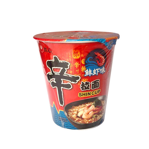 Nongshim Spicy Cabbage Cup Noodles 70g/cup Kimchi Instant Ramen Bucket Instant Noodles Late Night Snack Full Box 12 Cups