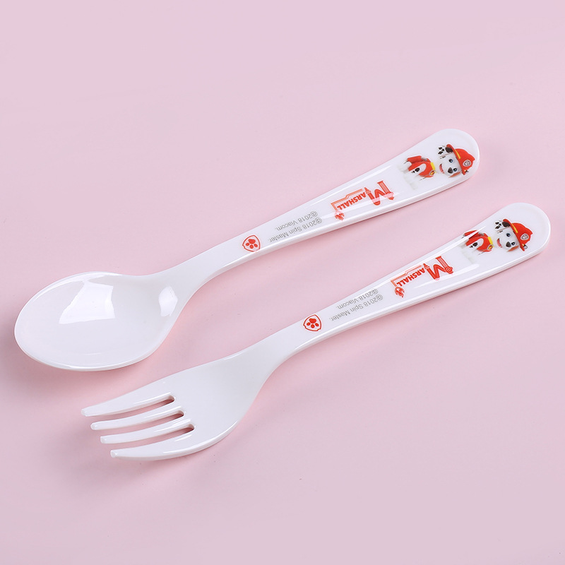 Wang Wang team spoon 4-5 years old 1 children's creative cute feeding large size melamine soup spoon anti-scalding baby household