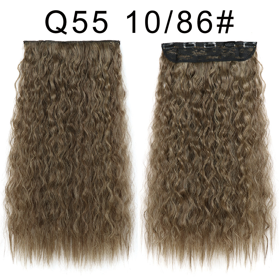 Peluca de una Pieza con Ondas de Agua, Peluca de Fibra Sintética con Clip, Extensiones de Cabello de una Pieza, Venta al por Mayor de Xuchang