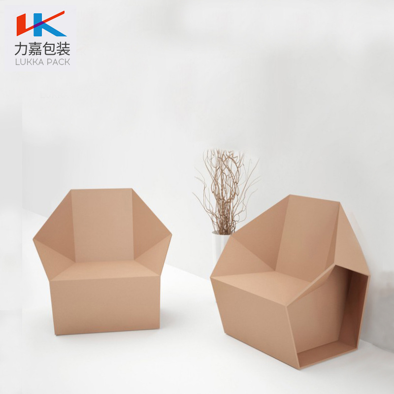 力嘉包装瓦楞纸品摆件钢铁侠单人沙发展览创意家具固定纸盒纸箱