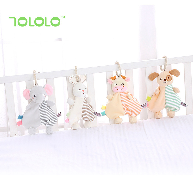 TOLOLO bebé animal cama colgando calmante toalla muñeca de entrada 0-1 años de edad bebé sueño calmante educación temprana Juguetes