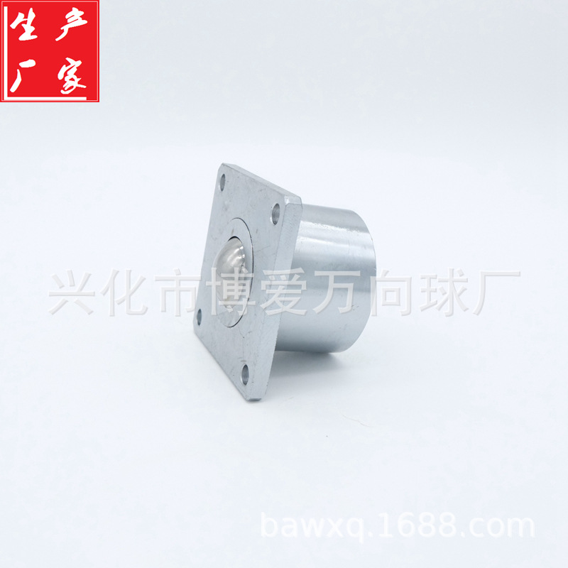 重型车制上带正方形法兰盘四孔螺丝安装SI-38万向球滚珠轴承牛眼