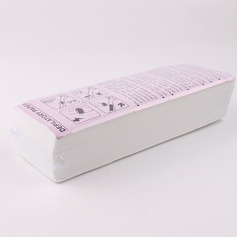 Belleza Depilación desechable papel de depilación engrosada tela no tejida depilación cera de abejas papel especial 100 piezas/paquete en stock