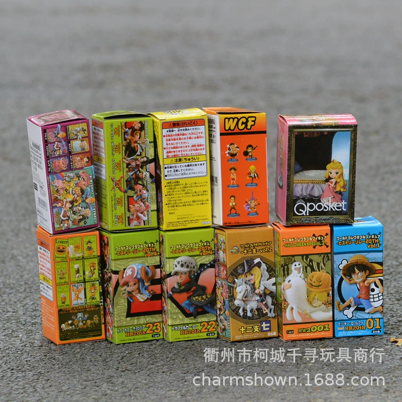 Слот-игрушка One Piece Seven Dragon Ball Naruto и другие аниме 6–10 см кукла качель случайная доставка