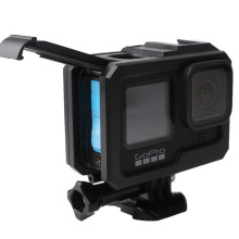 适用于Gopro 配件hero12/11/10/9边框自带冷靴口兔笼保护框配件