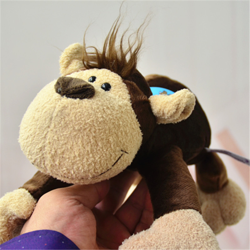 Lindo Animal de la selva de peluche de juguete mentira muñeca elefante León ciervo mono muñeca niños muñeca de trapo hembra