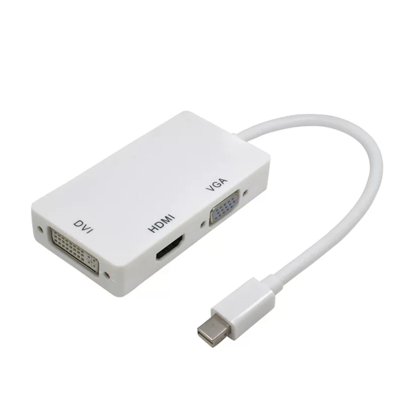Mini DisplayPort на VGA кабель для ноутбуков Apple, HDTV конвертер видео, DVI переходник