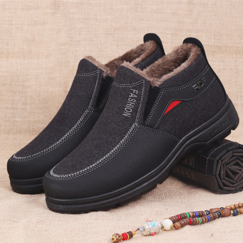 Manufacturer wholesale foreign trade cotton shoes, old Beijing cotton shoes, winter velvet warm soft-soled shoes, non-slip casual old people's cotton shoes