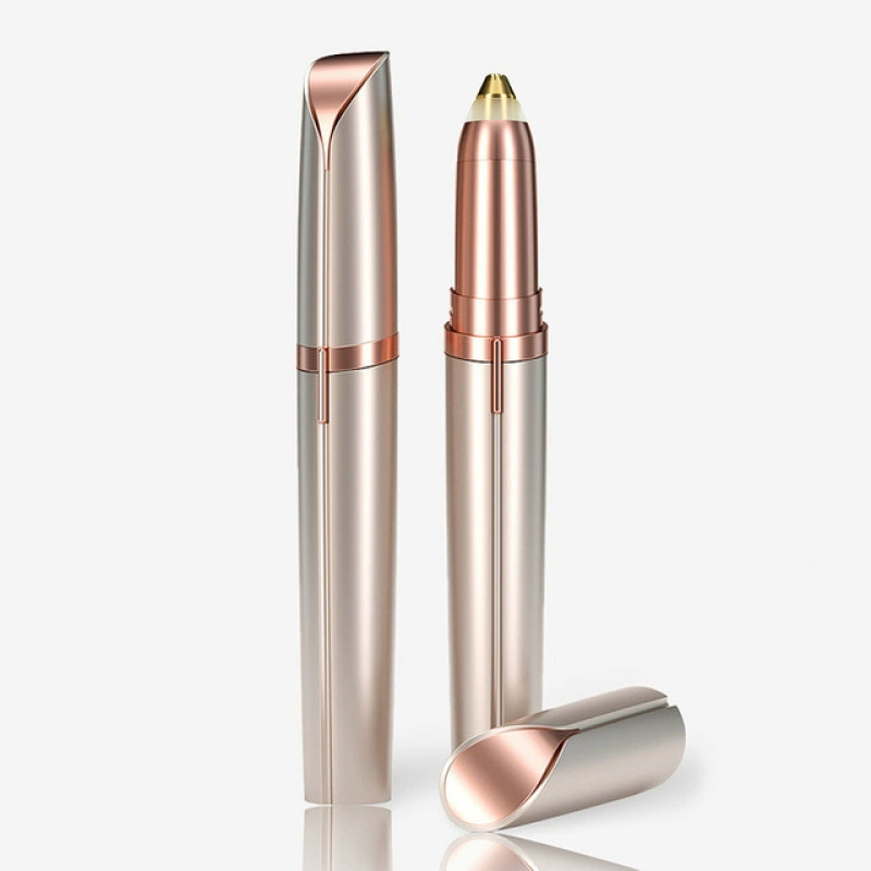 Electric eyebrow trimmer, automatic compact pen, battery or USB rechargeable, multiple colors